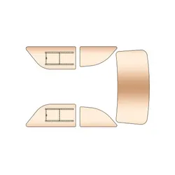 Escort Mk1 5 Pc Polycarbonate Window Kit + Sliders Bronze Tint Plastic Perspex