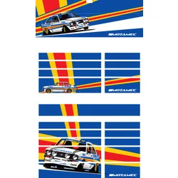 Motamec PRO94 Tool Chest Ford Escort Mk2 Rothmans Magnetic Sticker Decal Set