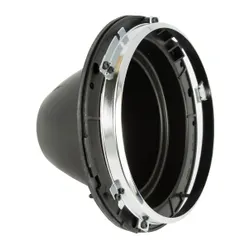 Escort Mk2 Headlight / Universal Headlamp - Plastic Bowl Mounting Body & Full Chrome Bezel Fixing
