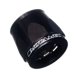 Motamec 28mm AN14 Fuel Hose Clamp End Finisher Hex Head Jubilee Alloy BLACK