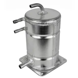 Motamec 1.5 Litre Alloy Fuel Injection Tank Swirl Pot - Push On Fittings