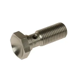 Motamec -4 AN 7/16 UNF 32mm Long Stainless Steel Banjo Bolt Brake Fitting