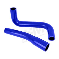Escort MK1 Mk2 Ford BDA BLUE Top & Bottom Radiator Silicone Hoses Water Pipes