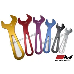 Motamec AN JIC Aluminium Alloy Spanners Wrenches Open End Kit Pack of 6