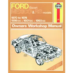 Haynes Manual - Ford Escort Mk1 RS2000 Mexico RS1600 Pinto X-FLOW BDA 1970-74