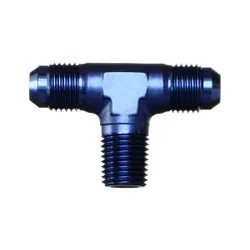 Motamec AN JIC -6 AN6 To 1/4" NPT Flare Tee On Branch Alloy Adapter Fitting