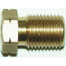 Automec Brake Pipe Brass Union Fitting Male M10x1mm 3/16