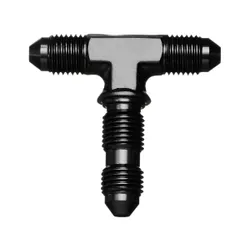 Motamec AN JIC -3 AN3 Flare Union Bulkhead Tee T-Piece Alloy Fitting Adapter Black