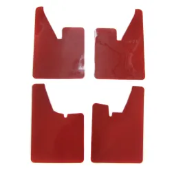 Ford Escort Mk2 Pre Cut Mudflap Set 4 Piece Red 4mm MSA Approved Mud Flap Rally