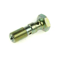 Motamec Brake Fitting Twin Take Off Banjo Bolt 3/8 UNF x 31mm Long - Aeroquip