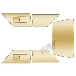 Talbot Sunbeam Polycarbonate Window Kit + Sliders TINTED - Plastic Perspex Type
