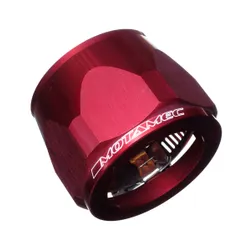Motamec 55mm AN32 Fuel Hose Clamp End Finisher Hex Head Jubilee Alloy RED