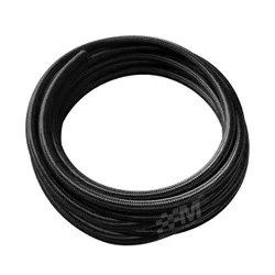 Motamec AN -8 AN8 JIC BLACK NYLON Stainless Steel Braided Hose Fuel Oil 1m