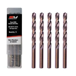 Motamec 9mm x 5 Pack Cobalt M35 HSS Drill Bits Set High Quality DIN338 Bit box