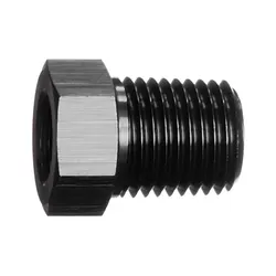 Motamec 1/8" Female to 1/4" Male NPT Fitting Alloy Adapter Black