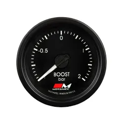 Motamec Turbo Boost Gauge 52mm -1 to +2 BAR Electronic Stepper Motor Back Light