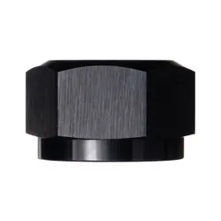 Motamec AN JIC -16 AN16 Female Alloy Cap with O-Ring Seal Fitting Oil Fuel Black