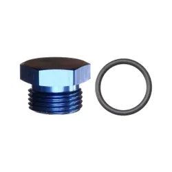 Motamec AN JIC -10 AN10 Flare Plug with O Ring Seal Blanking Fitting Alloy Adapter