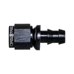 Motamec -6 AN6 Straight Push On Hose End Alloy Fuel Oil Fitting Black