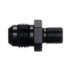 Motamec AN -6 AN6 JIC to M10x1.00 Metric Thread Alloy Fitting Adapter Black