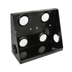 Motamec Alloy Twin Facet Fuel Pump Mounting Bracket Vertical - Black