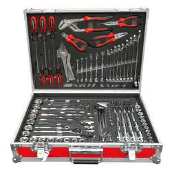 Motamec Hand Tools Kit - Red Case Grey Foam