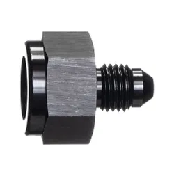 Motamec AN JIC -6 AN6 Female to AN JIC -4 AN4 Male Reducer Alloy Fitting Adapter Black