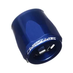 Motamec 20mm AN10 Fuel Hose Clamp End Finisher Hex Head Jubilee Alloy BLUE