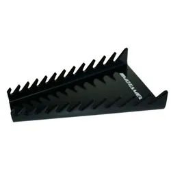 Motamec Alloy Spanner Rack - 12pc Wrench Storage Holder Black Anodized