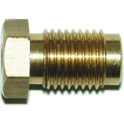 Automec Brake Pipe Brass Union Fitting Male 7/16"x20 UNF 3/16