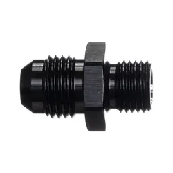Motamec AN -6 AN6 JIC to M12x1.25 Metric Thread Alloy Fitting Adapter Black