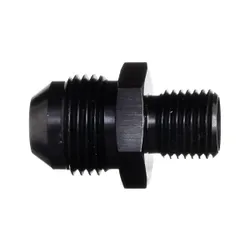 Motamec AN -8 AN8 to 1/4" BSP Straight 1/4x19 Thread Alloy Adapter Fitting Black
