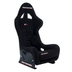 Motamec Racing GT01 Race Seat Fiberglass Shell Side Mount BLACK - NON FIA