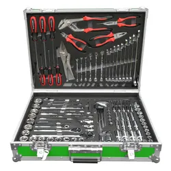 Motamec Hand Tools Kit - Green Case Grey Foam
