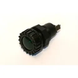 Green Large Face Warning Light - 12v, 2w Removable Bulb