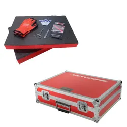 Motamec MTB-200 Flight Case Red -Red Foam