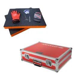 Motamec MTB-200 Flight Case Red -Orange Foam
