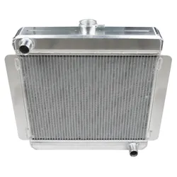 Escort Mk1 Mk2 Alloy Radiator Big Header STRAIGHT Fitting BDA XE - Aluminium
