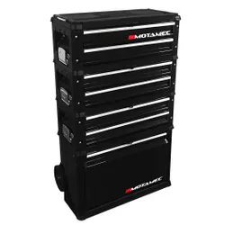 Motamec Modular Tool Box Trolley Mobile Cart 4 Module Stack Cabinet Chest Drawers