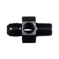 Motamec AN JIC -6 AN6 Male To 1/4" NPT Adapter Fitting with 1/8 NPT Female Alloy Black
