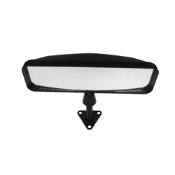 LIFELINE Sports Car Mirror, Centre Mount, Convex Lens, Black, 50mm Stem