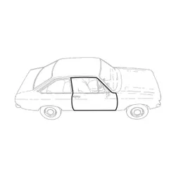 NEW For Ford Escort Mk2 Door Inner Seal Surround Rubber Replacement
