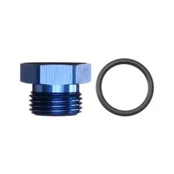 Motamec AN JIC -8 AN8 Flare Plug with O Ring Seal Blanking Fitting Alloy Adapter