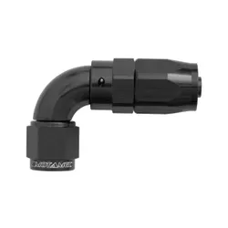 Motamec AN JIC -6 AN6 90 Degree Swivel 200-Series Hose Fitting COMPACT BLACK