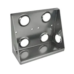 Motamec Alloy Twin Facet Fuel Pump Mounting Bracket Vertical - Anodized