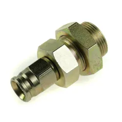 Motamec Female Bulkhead Brake Fitting Concave M10 x1.0 > -3 AN Teflon Hose
