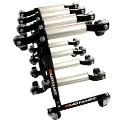 Motamec Stand Holder for Hydraulic Wheel Skates on Castors Holds 4 Dolly Skates