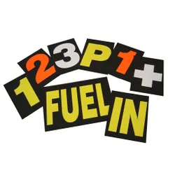 Motamec Motorsport Racing Pit Board Numbers Set White