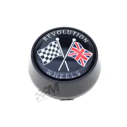 Revolution Wheels Wheel Centre Cap for 4 & 5 Spoke Wheels - 61mm BLACK