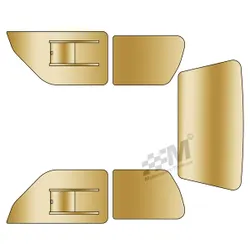Peugeot 106 Series One 1 Polycarbonate Window Kit Sliders TINTED Plastic Perspex